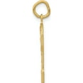 thumbnail image 2 of 14K Yellow Gold Large Brushed Diamond-Cut Number 2 Charm (20.52 X 10.98) Made In United States ln02, 2 of 5