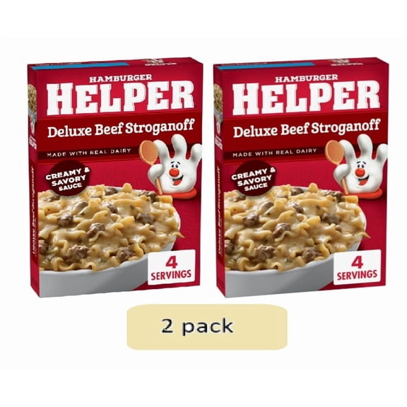 Hamburger Helper Deluxe Beef Stroganoff Pasta, 5.5 oz Box