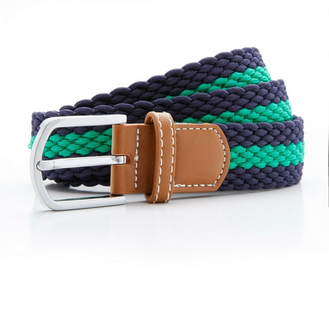 Asquith & Fox Ceinture Tressée Extensible à Rayures Bicolores pour Hommes