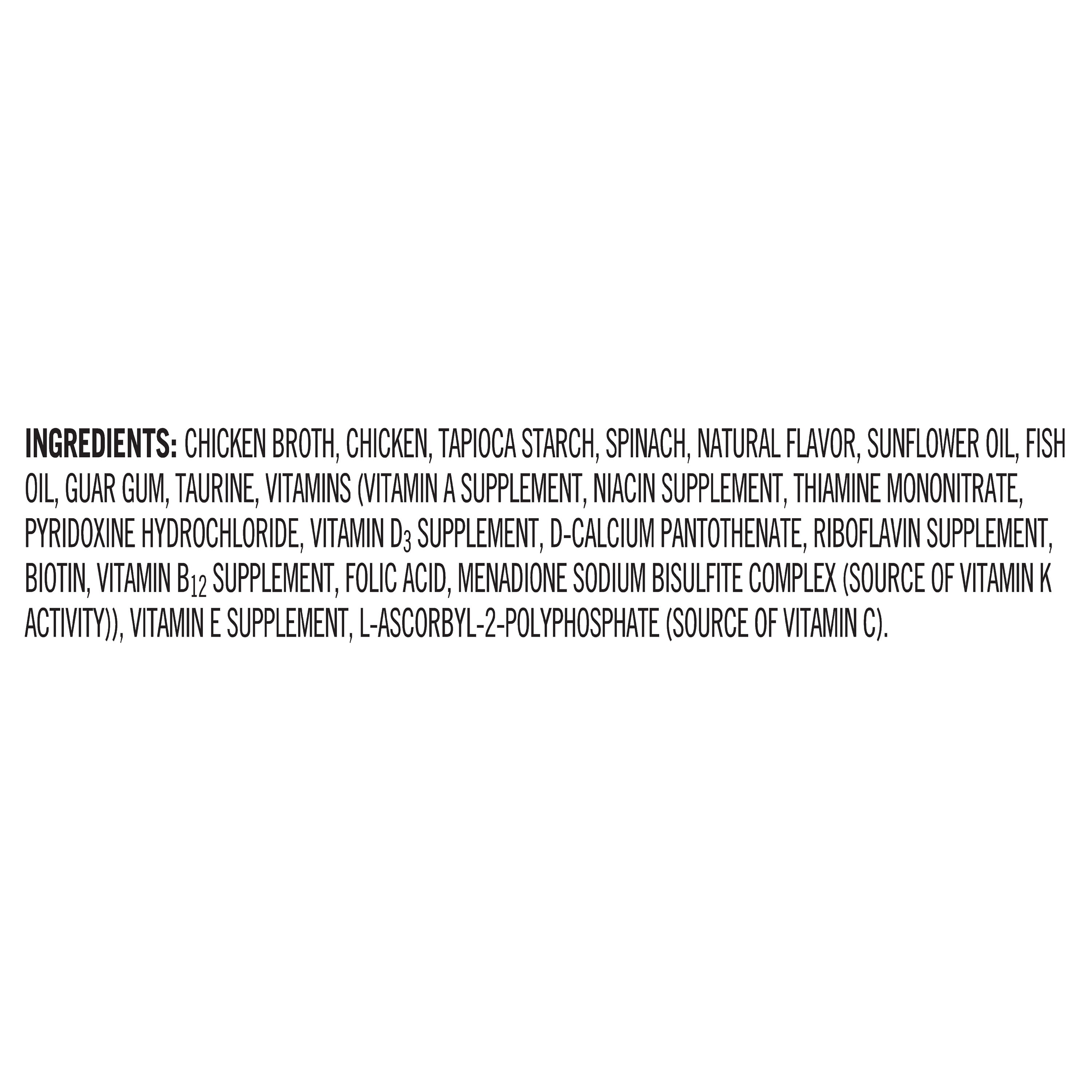 Pure Balance Pro+ Grain Free Multivitamin Gourmet Wet Cat Treats, Chicken & Spinach Formula, 0.5 oz Pouches, 20 Count