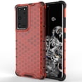 thumbnail image 1 of Funda protectora de PC y TPU a prueba de golpes con diseño de panal para Samsung Galaxy S21 Ultra 5g (blanca), 1 of 5