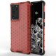 thumbnail image 1 of Funda protectora de PC y TPU a prueba de golpes con diseño de panal para Samsung Galaxy S21 Ultra 5g (blanca), 1 of 5
