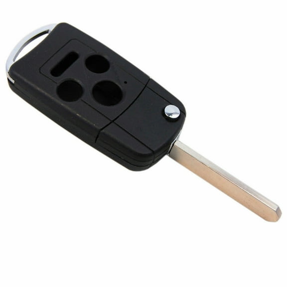 HQRP 4 Button Key Fob for Honda Accord 2003 2004 2005 2006 03 04 05 06 Folding Flip Modified Shell Remote Case