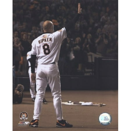 - Cal Ripken Jr - Last Game Waving Sports Photo
