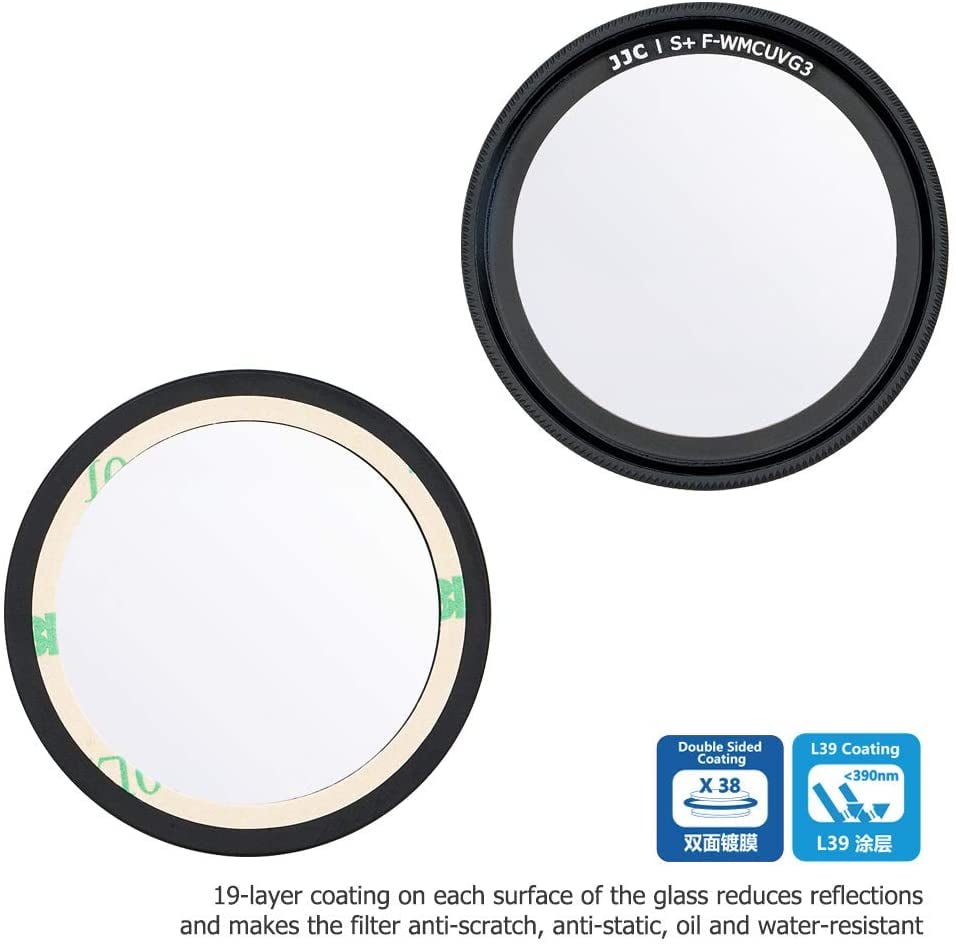 Camera, Photo & Video Electronics JJC Lens UV Filter for Ricoh GR III GRIII  & GR II GRII Attach with Eco-Friendly & Removable 3M Adhesive 99.5% Light  Transmission 38 Layers L39 Ultra