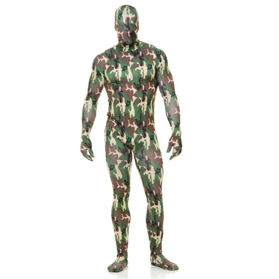 adults mens womens army camouflage print bodysuit costume walmartcom