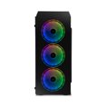 thumbnail image 2 of Gabinete gamer Yeyian YCH-MTA7-01BK Cristal templado Midi Tower, ATX/Micro-ATX, USB 3.0, ventiladores 120mm 3 Ventiladores Instalados ARGB con control remoto,  enfriamiento 240mm y 120mm, 2 of 11