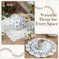 thumbnail image 7 of Uxcell 2Pcs Lace Placemats, 9.06" x 11.81" Vintage Table Doilies, Black, 7 of 7