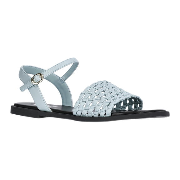 Weekend Academy Girls Faux Leather Woven Sandals