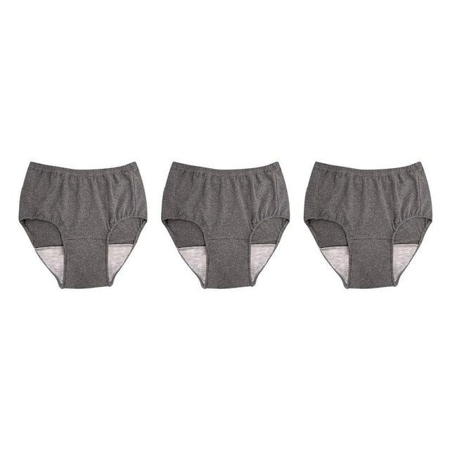 mmirethe sous-Vêtements Lavables pour Hommes pour Incontinence Culottes Réutilisables Pantalon 100CC Gris Foncé LLL Ensemble de 3