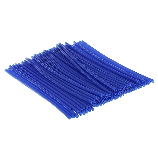 72pcs Durable Dirt Bike 19-21 "Rueda de radios Envolturas decorativas Piel Negro Azul Sunnimix Cubiertas de rayos de rueda