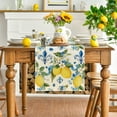 thumbnail image 4 of Sm:)e 72" x 13" Lemon Iris Summer Table Runner, 4 of 6