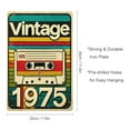 thumbnail image 2 of 1pc Vintage Style Metal Sign - Iron, 1975, Rustic Metal Wall Decor - Perfect for Home, Bar, Cafe, Garage, Farmhouse Walls, Retro Cassette Tape Design, Room Decor, 2 of 7