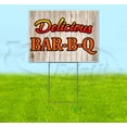 thumbnail image 1 of Delicious Bbq (18" x 24") Yard Sign, Includes Metal Step Stake, 1 of 6