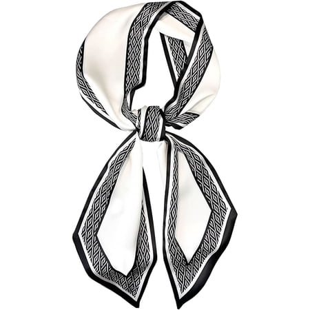 BURIBURI Hair Scarf for Women Fashion Silky Satin Headscarf Wrap Breathable Lightweight Neck Scarves For Handbag
