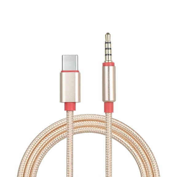 Festnight Type-C Male to 3.5mm TRRS Male Audio Cable 3.12ft USB-C to 3.5mm Headset Car/Home Stereo Adapter Cord, 3.12ft