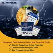 4Patriots Emergency Food Supply - 72-Hour Survival Kit - Freeze Dried Food - 25-Year Shelf Life - 16 Servings