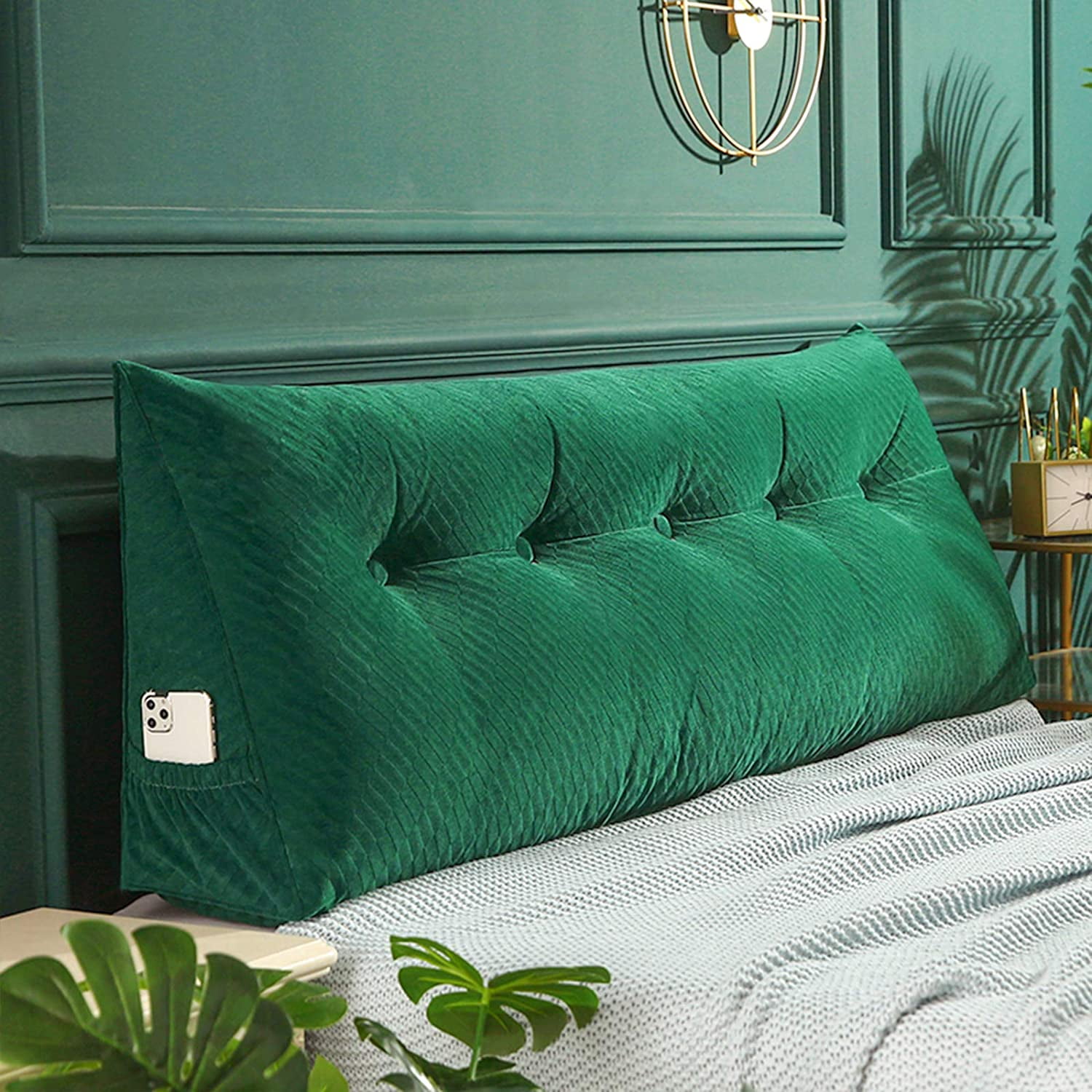 Large Triangular Headboard Pillow, Bed Rest Positioning Long Support