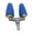 Blue, variant on Almencla Rotating Spray Nozzle Aluminum Alloy Twin Nozzle for Pressure Washer Orange