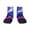 2 Black-2, variant on Dreamy Colorful Starry Sky Pattern Quarter Crew Socks,Toe Seamed Ankle Socks,Cotton Cushioned Breathable Athletic Crew Sports Socks