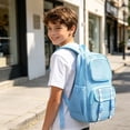 thumbnail image 2 of Backpack with Multiple Front Pockets Lightweight Water Resistant School Bookbag for Age 6t 8t 10t, 12th 14th, 2 of 5
