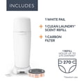 thumbnail image 2 of Cubo de pañales Playtex Diaper Genie completo con 1 recambio blanco, 2 of 9