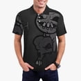 thumbnail image 2 of Lsque The Binding of Isaac Pattern Golf Shirts for Men Dry Fit Print Moisture Wicking Performance Short Sleeve Polo Shirt-Large, 2 of 7