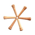 thumbnail image 4 of SHISUYAN 6Pcs Maple Wood Bridge Pin for Acoustic Guitar Tuning Pegs Brown Cylindrical Shape, 4 of 8