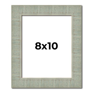 8x10 Frame Green Desert Pear Solid Wood Picture Frame | 1.625 Inch Moulding Width | Interior Frame