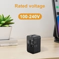 thumbnail image 4 of Adaptador enchufe Cgtredaw convertidor cargador corriente UE Reino Unido EE. UU. AU con puerto USB Dual 100-240V 5V 2.1A, 4 of 9