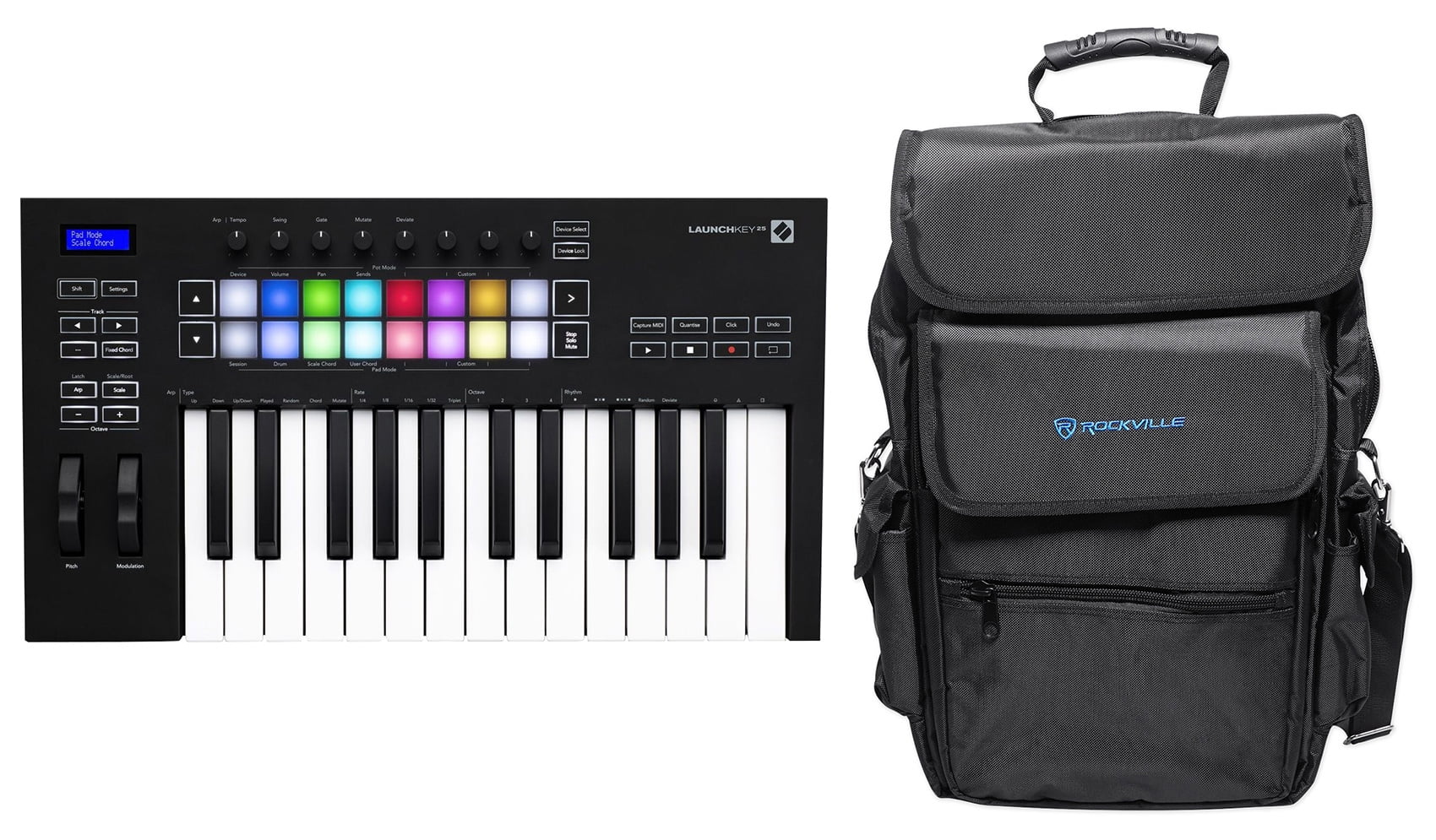novation 25 backpack