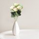 thumbnail image 2 of Flores falsas ramo de rosas artificiales arreglo floral DIY para decoración del hogar de boda champán, 2 of 8
