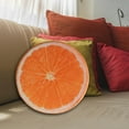 thumbnail image 3 of Cushion Round Throw Pillows Multipurpose Floor Padding Fruit Slice Design for Home Camping Indoor Outdoor Use, 3 of 3