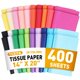 thumbnail image 1 of Papel de seda 400 hojas de 14 x 20 cm, 20 colores para embalaje de regalo, 1 of 7