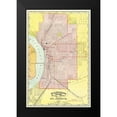 thumbnail image 2 of Rand McNally 17x24 Black Modern Framed Museum Art Print Titled - St. Joseph Missouri - Rand McNally 1892, 2 of 5