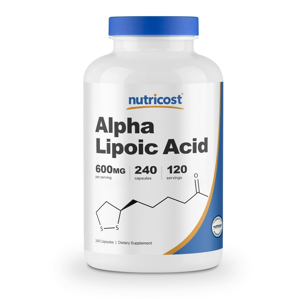 Nutricost Alpha Lipoic Acid 600mg, 240 Capsules Gluten Free, NonGMO