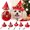 A Black, variant on Pet Christmas Headwear, Christmas Pet Hat, Glitter Bow Pet Hat, Cat Witch Hat, Soft Festive Red Felt Construction with Adjustable Pet Hat Chin Strap, 17X7X6 in Cute Xmas Pet Hat