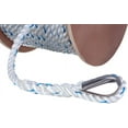 thumbnail image 2 of Seachoice Boat Anchor Line Rope, 3-Strand Twisted, Nylon, White/Blue, 5/8 In. X 250 Ft., 2 of 4