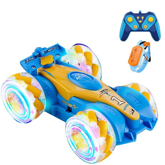 2.4G Gesture Sensing Car Four Wheel Drive Off Road Drift Spray Deformation Sound And Light Remote Control Car Toy Racing Car