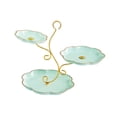 thumbnail image 4 of veasfak 3 Layer Fruit Plate Holder 3 Tier Serving Tray for Birthday Banquet Festival green, 4 of 9