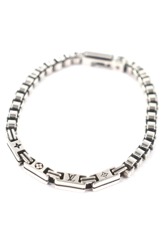 Pre-Owned LOUIS VUITTON Louis Vuitton 2025 model M1149M LV Tailor AG925 Bracelet Silver M Made...