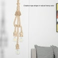 thumbnail image 4 of Vintage Hemp Rope,Retro Hemp Rope Hanging Light Pendant Light Fixture E27 Base,Ceiling Light Lamp for Dining Hall Restaurant Bar Lighting Farmhouse ,110V [2 Holder], 4 of 7