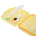 thumbnail image 2 of Unique Bargains 1 Pc 6 Grids Independent Double Layer Pill Case Detachable for Travel Yellow, 2 of 6
