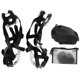 thumbnail image 1 of par/juego de pinzas para calzado de escalada en hielo de 18 dientes para exteriores con bolsa portátil impermeable, color negro, talla L (41-46), 1 of 14