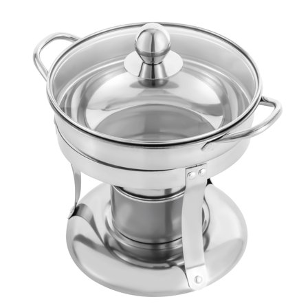 Chafing Dish with Fuel Holder, Heat-Conductive, Ideal for 1-2 People