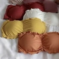 thumbnail image 5 of Women Strapless Bra, Fashionable Underwear Push Up Soft Bra with Ruffles, Back Closure, 5 of 6