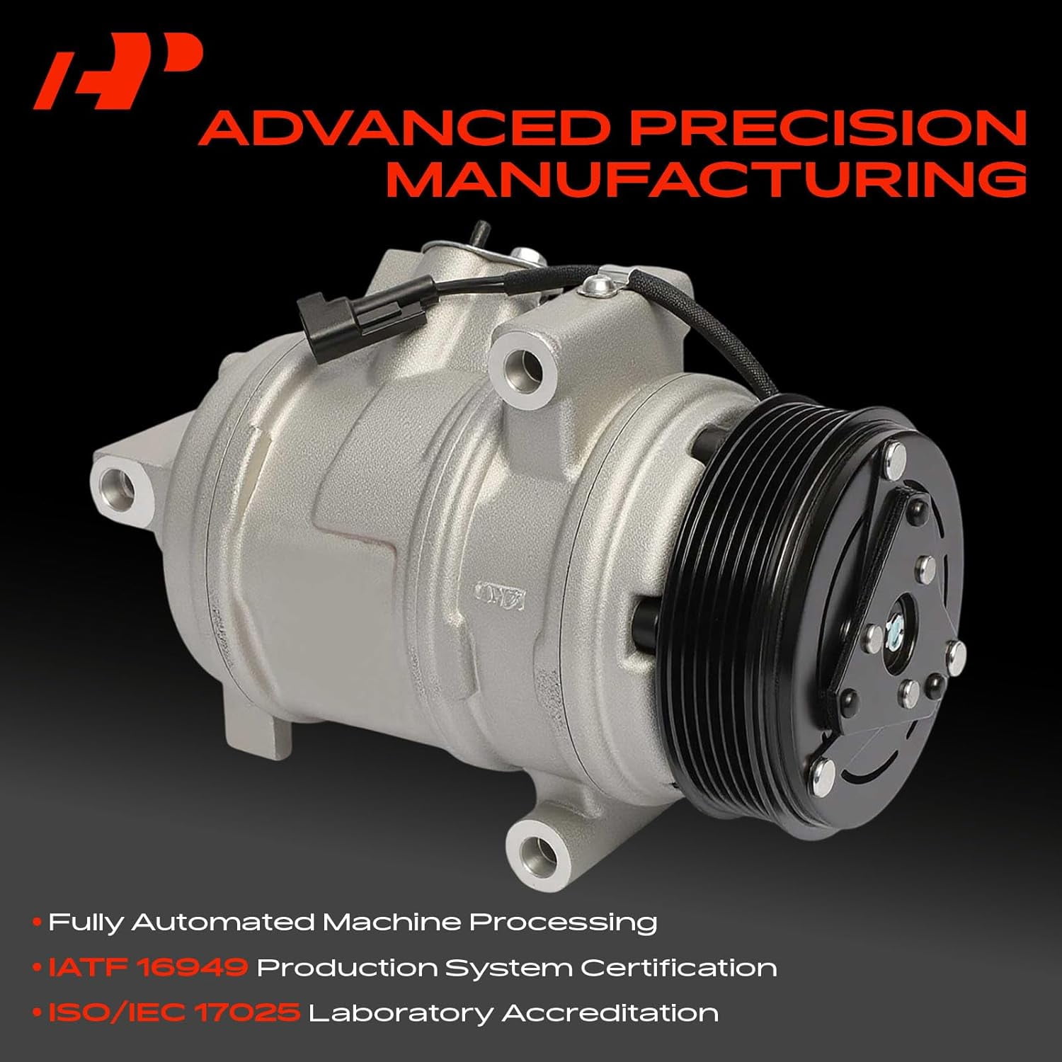 A-Premium Air Conditioner AC Compressor with Clutch Compatible with Ford Edge 2007-2014 & Lincoln MKX & Mazda CX-9 2007-2015, 3.5L 3.7L