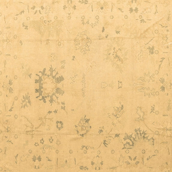 Ahgly Company Indoor Square Oriental Brown Traditional Area Rugs, 4' Square