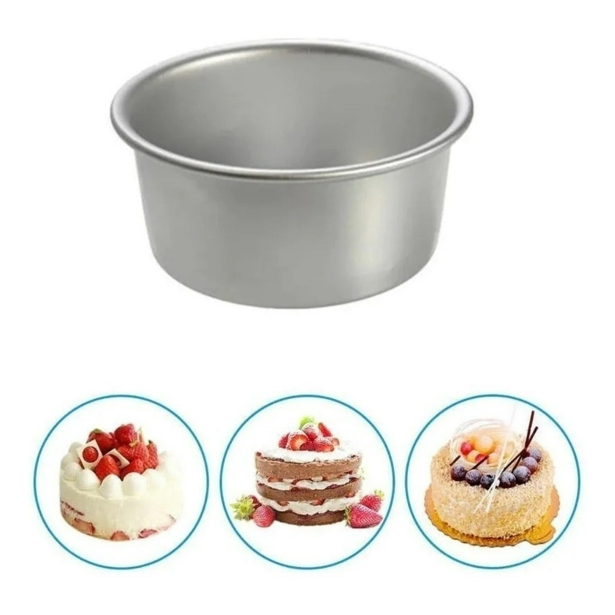 Molde Aluminio Pan De Pascua Queque Desmontable Tortas 20 Cm