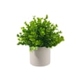 thumbnail image 2 of Luxcidy Artificial Flowers Bonsai, Simulated Small Potted Plants, Faux Green Plants for Living Room Office Entrance, Wine Cabinet Decor, Artificial Topiary (C), 2 of 6